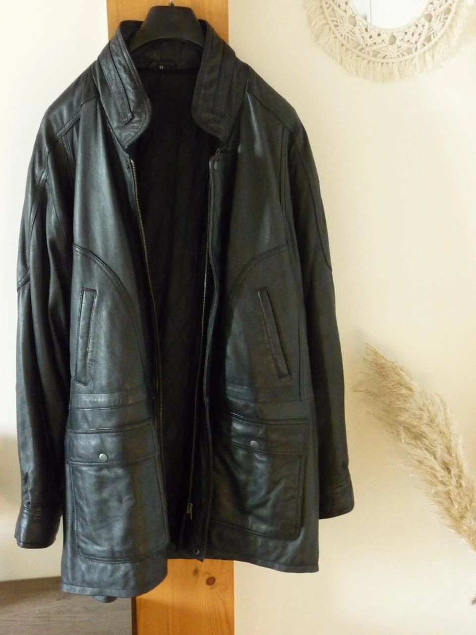 3/4 length leather jacket/blouson – photo 2
